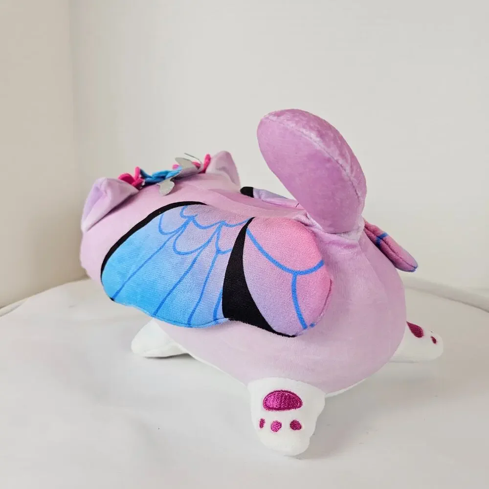 Kawaii Butterfly Unicorn Cat Plush Pillow Stuffed Animal 10” Soft Toy Purple